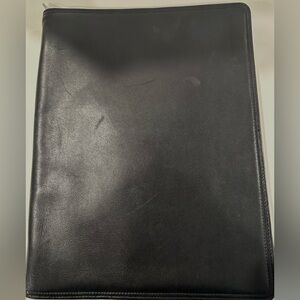 Black Leather Kenneth Cole Executive Organizer/Portfolio